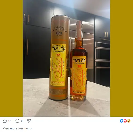 A bottle listing posted inside the Fuller Shelf network
