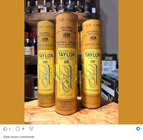 A bottle listing posted inside the Fuller Shelf network